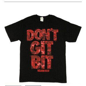 NEW THE WALKING DEAD DON'T GET BIT TEE SHIRT
